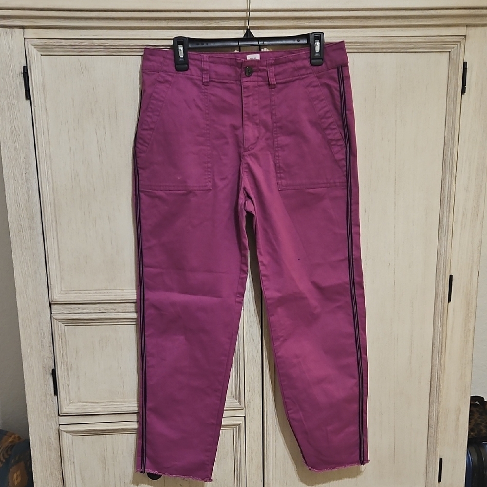 GAP Purple Chino Pants Vibrant Cotton Blend